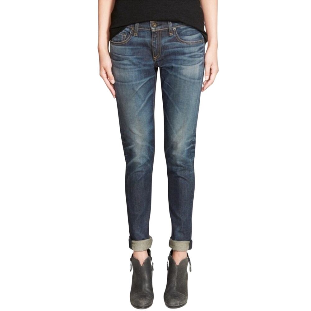 Rag & Bone The Dre Jeans 27 | NYC Girl Dark Wash Straight Leg Denim